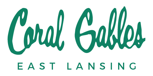 Coral Gables East Lansing Restaurant Logo Green
